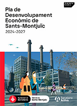 Portada del Plan de Desarrollo Económico de Sants-Montjuïc 2024-2027